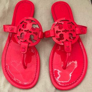 Tory Burch Millers. Size 11. Fluorescent pink!